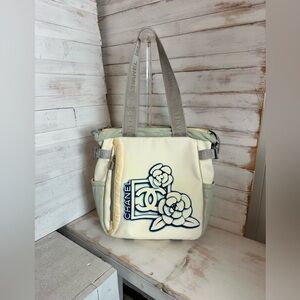 CHANEL Vintage Sport Line Camelia Nylon Tote Bag